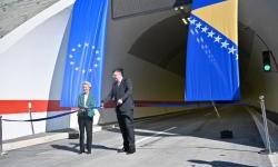 European Commission President Ursula von der Leyen opens Tunnel Ivan