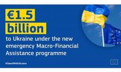 Evropska komisija uplatila još 1,5 milijardi eura makrofinansijske pomoći Ukrajini