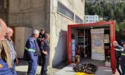 Three Urban Search and Rescue containers are handed over to three earthquake-affected municipalities.