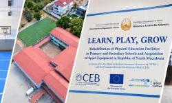Improved conditions for teaching and sports in North Macedonia