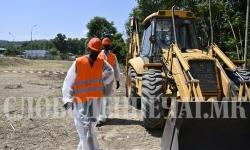 The cleaning of the lindane from the small landfill in OHIS has started