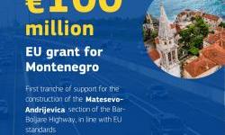 Commission's significant investment of €100 million to extend Montenegro’s Bar-Boljare Highway