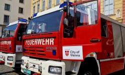 The city of Vienna presented the firefighters of Sarajevo with two special fire trucks