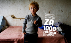 UNICEF pokreće nacionalnu kampanju solidarnosti „ZA 1000 PORODICA SA IVICE“