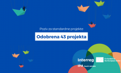 43 new projects approved under the Interreg IPA South Adriatic program